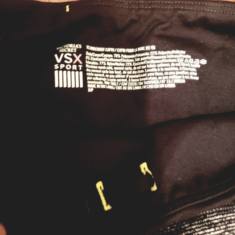 Nwot Vsx victoria secret sport capri leggings - Picture 2 of 2